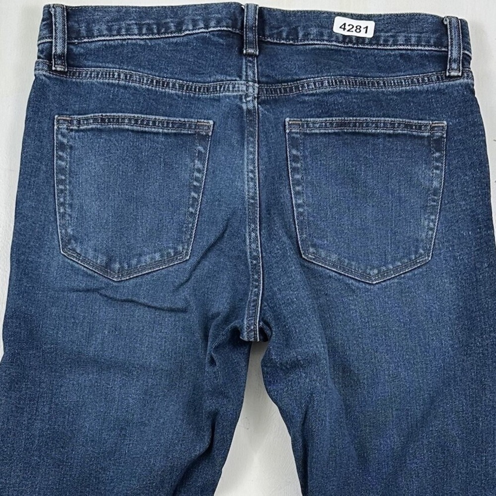 Uniqlo‎ Japanese Kaihara Jeans Mens 30x34 Blue Slim Straight Stretch 321-444584